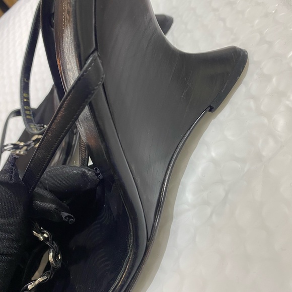 Black skinny platform Ferragamo - Picture 2 of 5